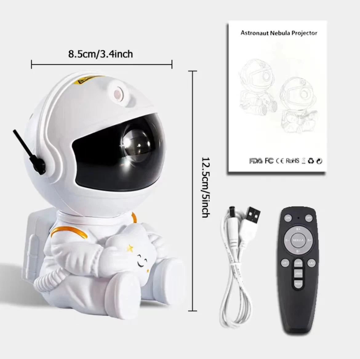 Rocket Astronaut Galaxies Projector