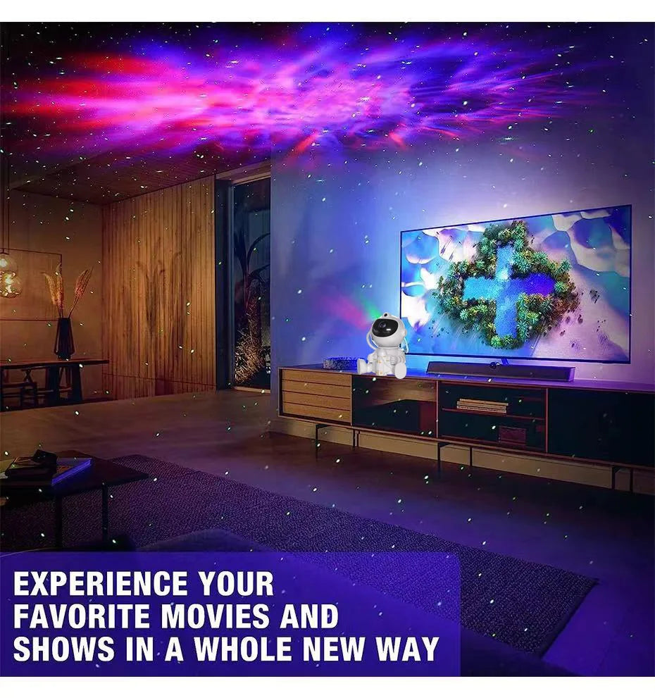 Rocket Astronaut Galaxies Projector